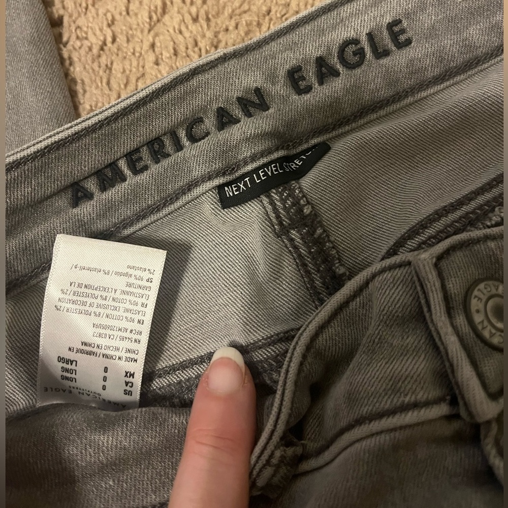 AE Next Level Stretch Gray hi-rise jegging - Picture 3 of 3